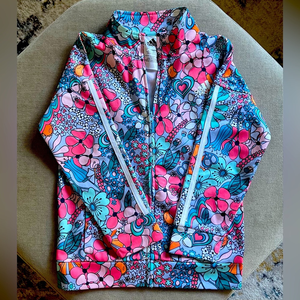Adidas track suit little girls - flower collection